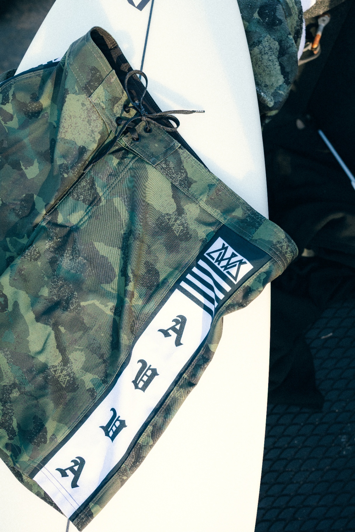 AVVA — camo boardshorts